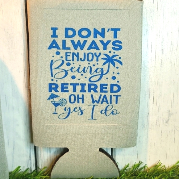 RETIRED beverage drink Skinny holder water beer can NWT set of 2 - Picture 3 of 3